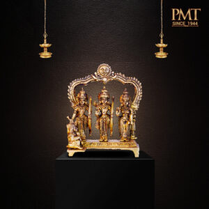 Brass Rama Pattabhishekam Idol (Rama, Sita, Lakshmana & Hanuman)