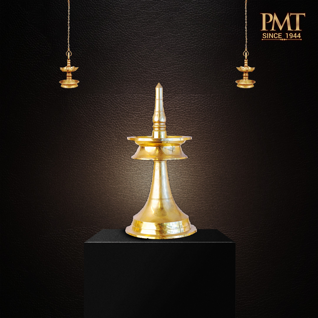 Brass Rocket Lamp – Modern Decorative Pooja Lamp