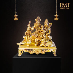 Brass Shiva Parivar Idol – Kailasa Family Murti