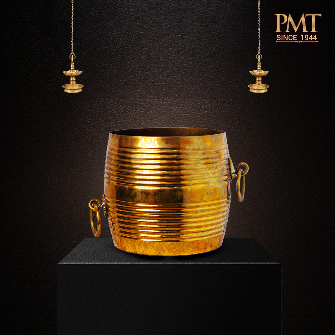Traditional Kerala Para – Prosperity Grain Vessel (Brass Sheet)