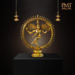 Brass Nataraja – Lord Shiva in Cosmic Dance (Ananda Tandava)