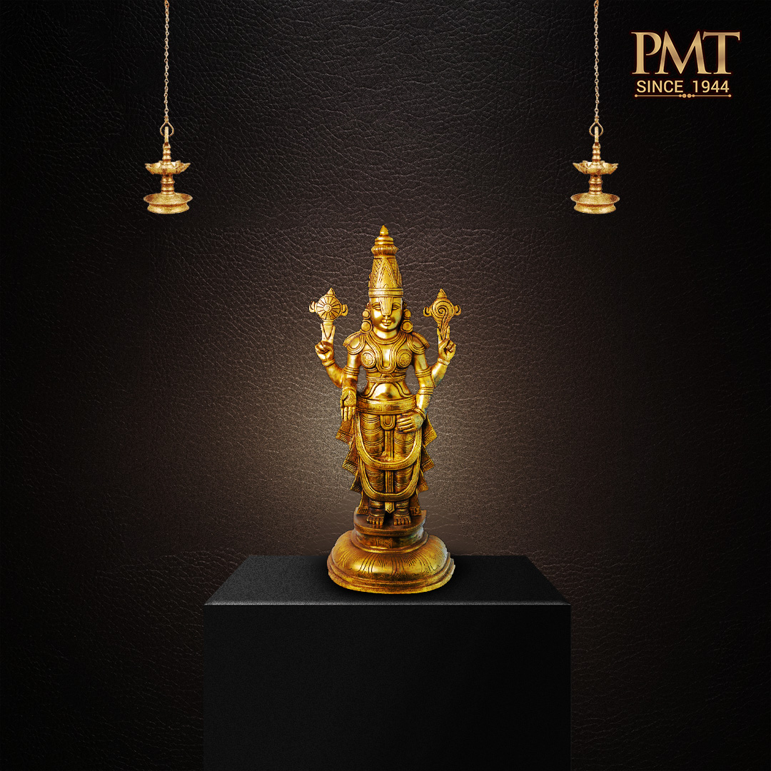 Brass Lord Venkateswara (Balaji) Standing Idol