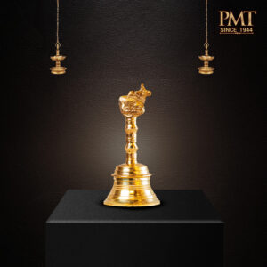 Brass Nandhi Temple Hand Bell – Traditional Puja Ghanta
