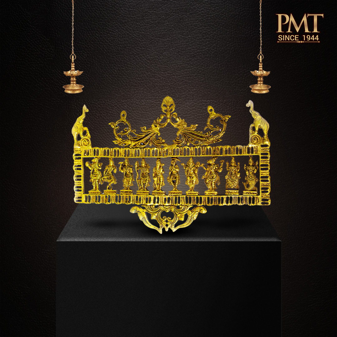 Brass Dashavatharam Wall Hanging